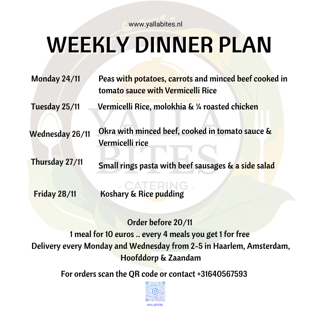 Wekelijks maaltijdplan